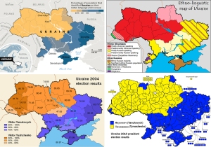 The Ukrainian divide (Courtesy Washington post)